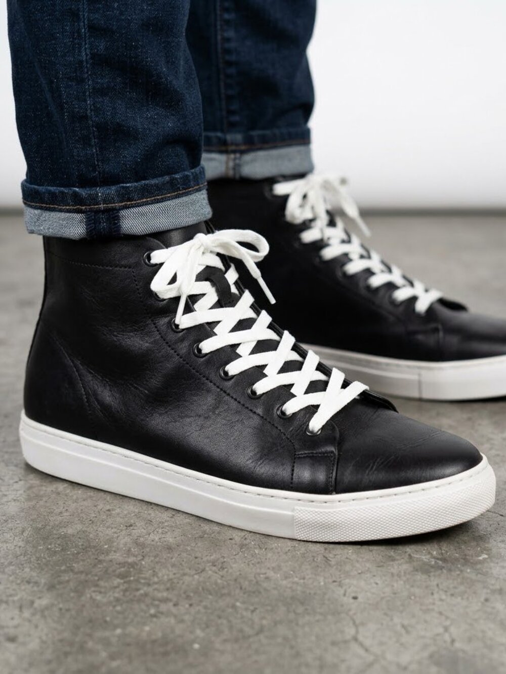 Thursday Boot Company Premier High Top Black Leather Sneakers Men's 11.5